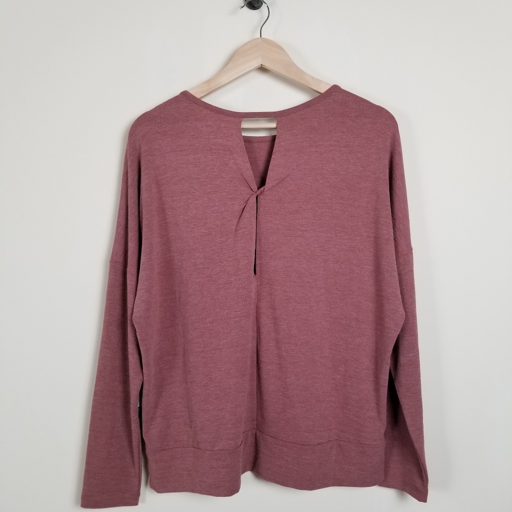 Apana Long Sleeve Soft Active Yoga Top Medium NWT - Picture 2 of 6